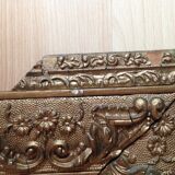 Mirror old wood and gilded stucco 57x71cm