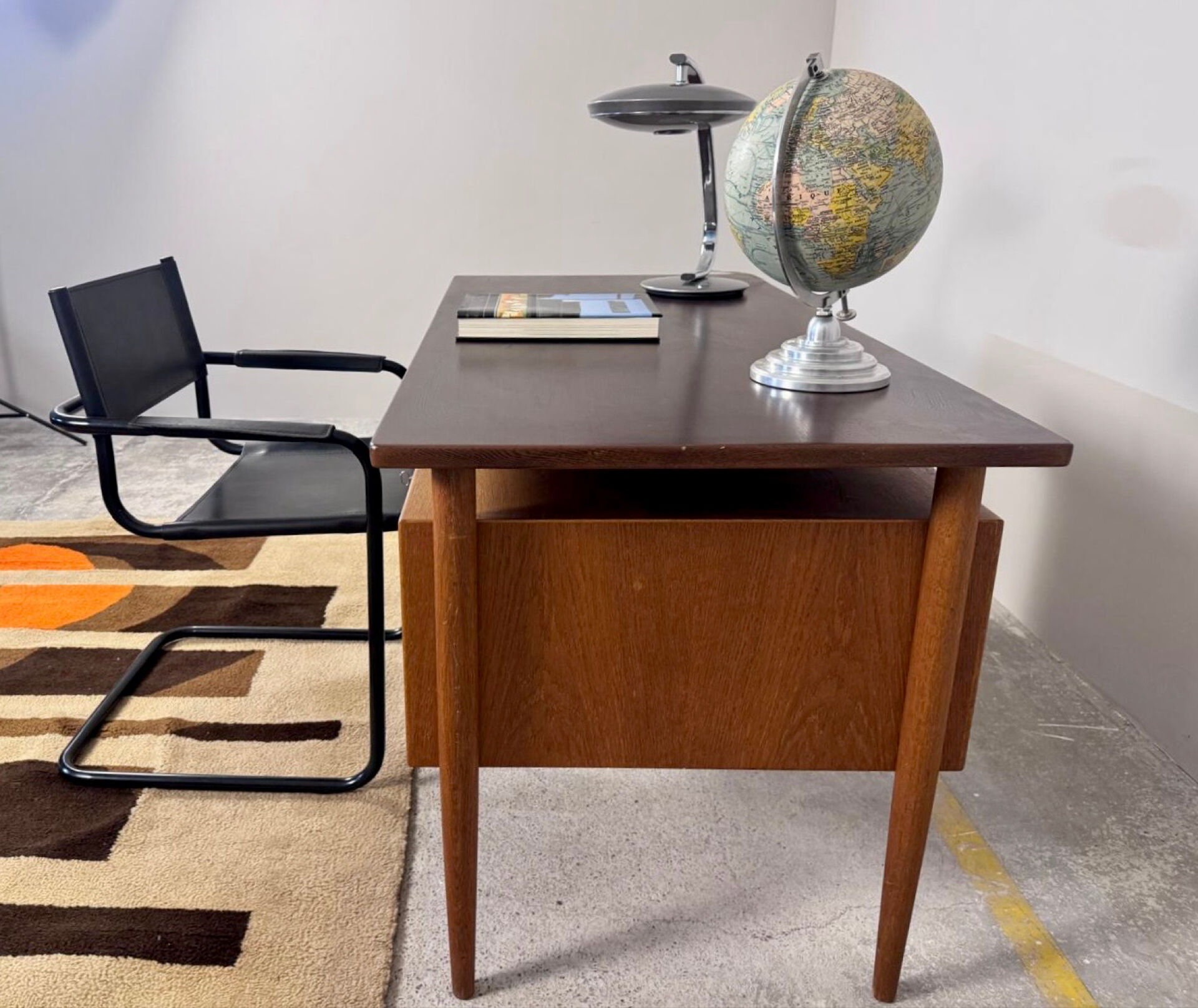 Bureau scandinave de direction double face plateau flottant longueur 1