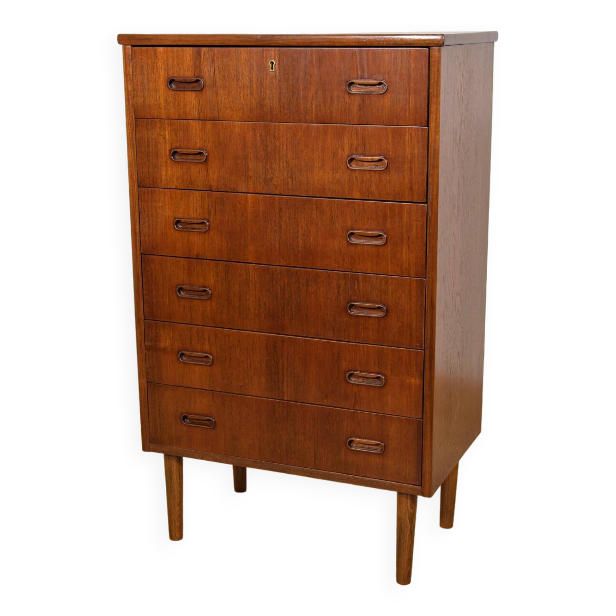Commode en teck du milieu du siècle, Danemark, années 1960