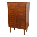 Commode en teck du milieu du siècle, Danemark, années 1960