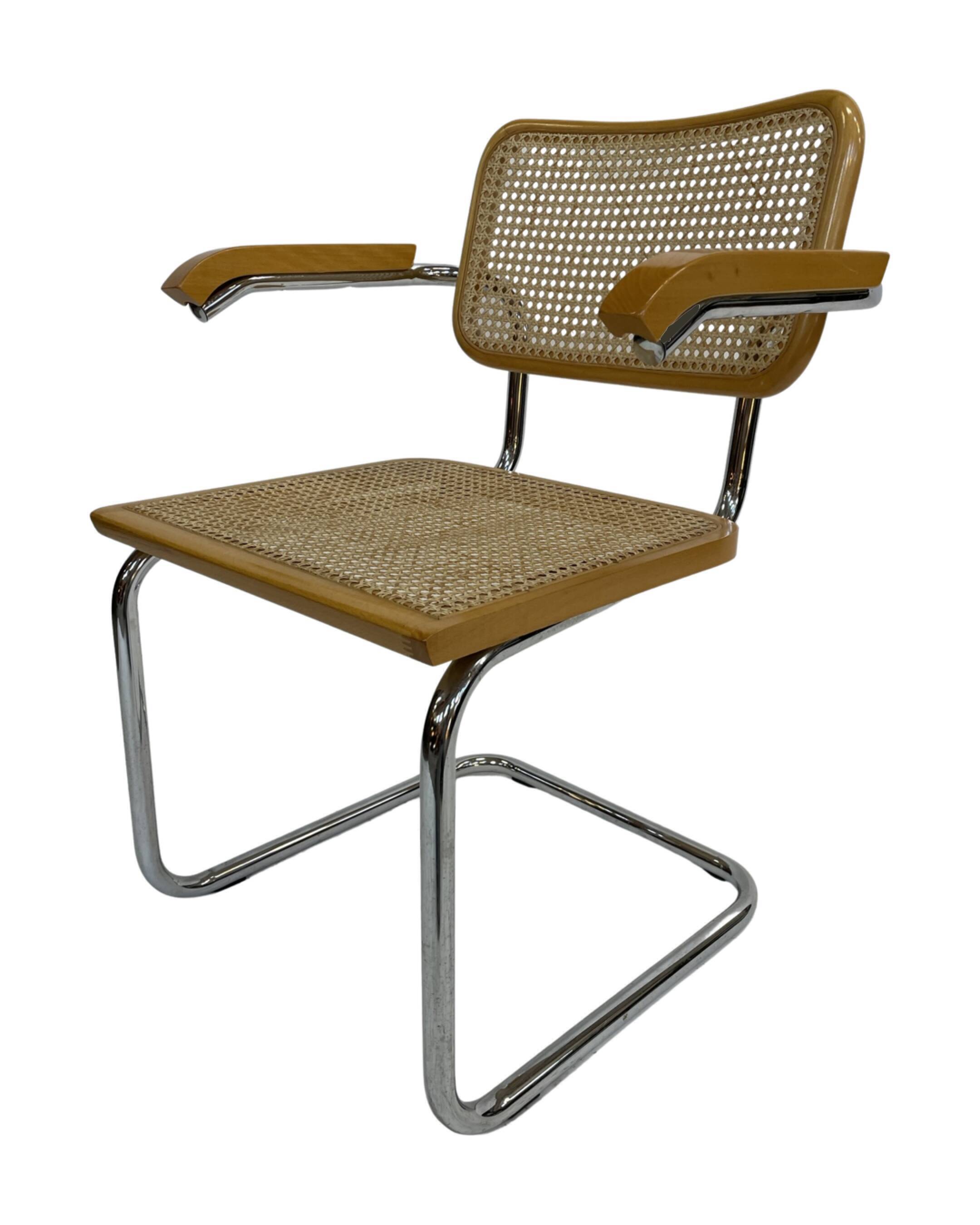 Ensemble de 4 chaises Cesca modèle B64 Cesca Marcel breuer