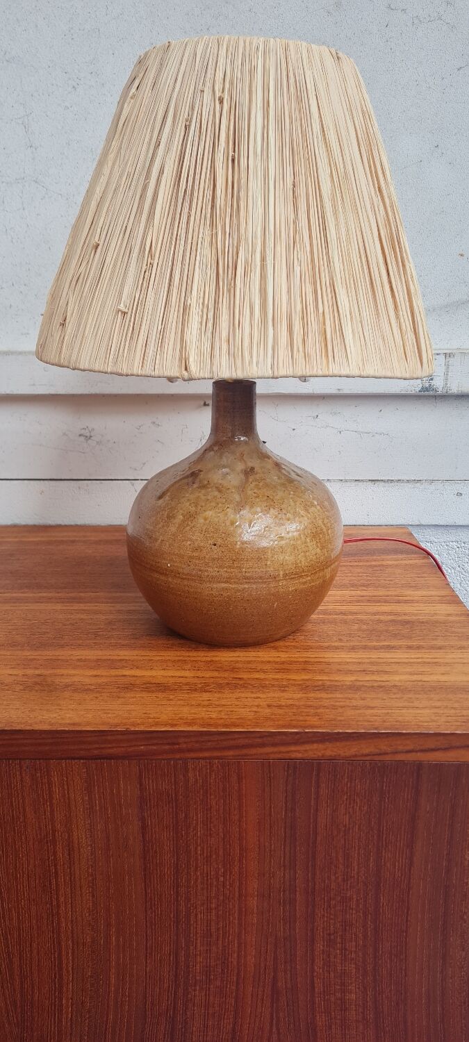 Lampe en grès circa 1950