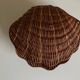 Empty corrugated shell pocket in wicker basket makers