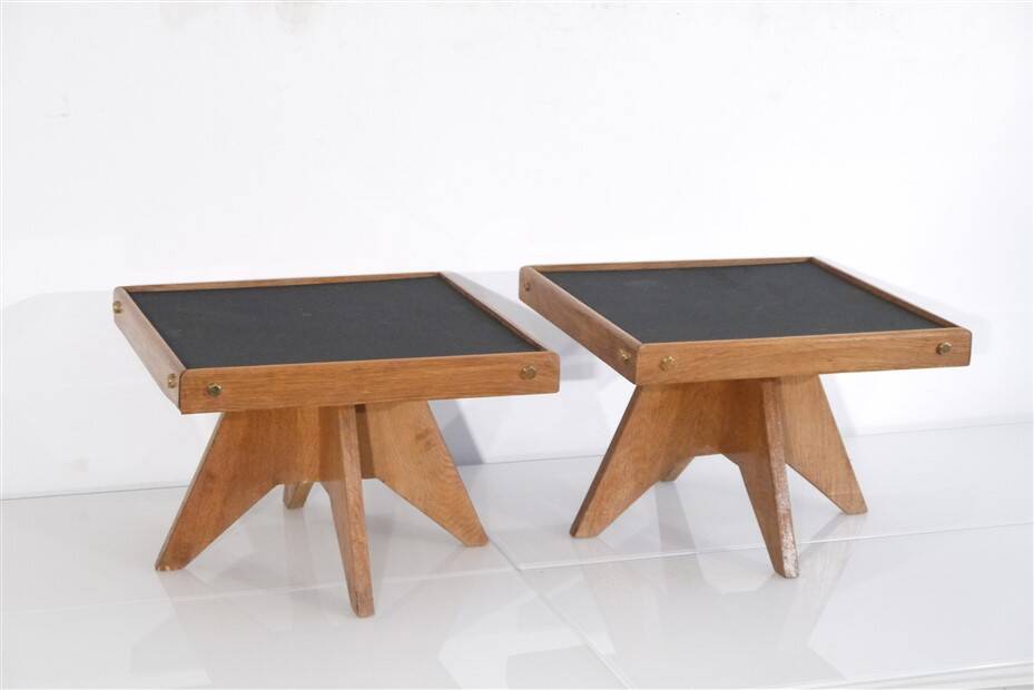 Pair of reconstruction style side tables 1950