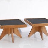 Pair of reconstruction style side tables 1950