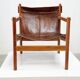 Leather 1970's Roxinho lounge chair by Michel Arnoult