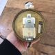 Scandinavian brass wall sconce