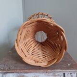 Wicker rattan marotte hat head