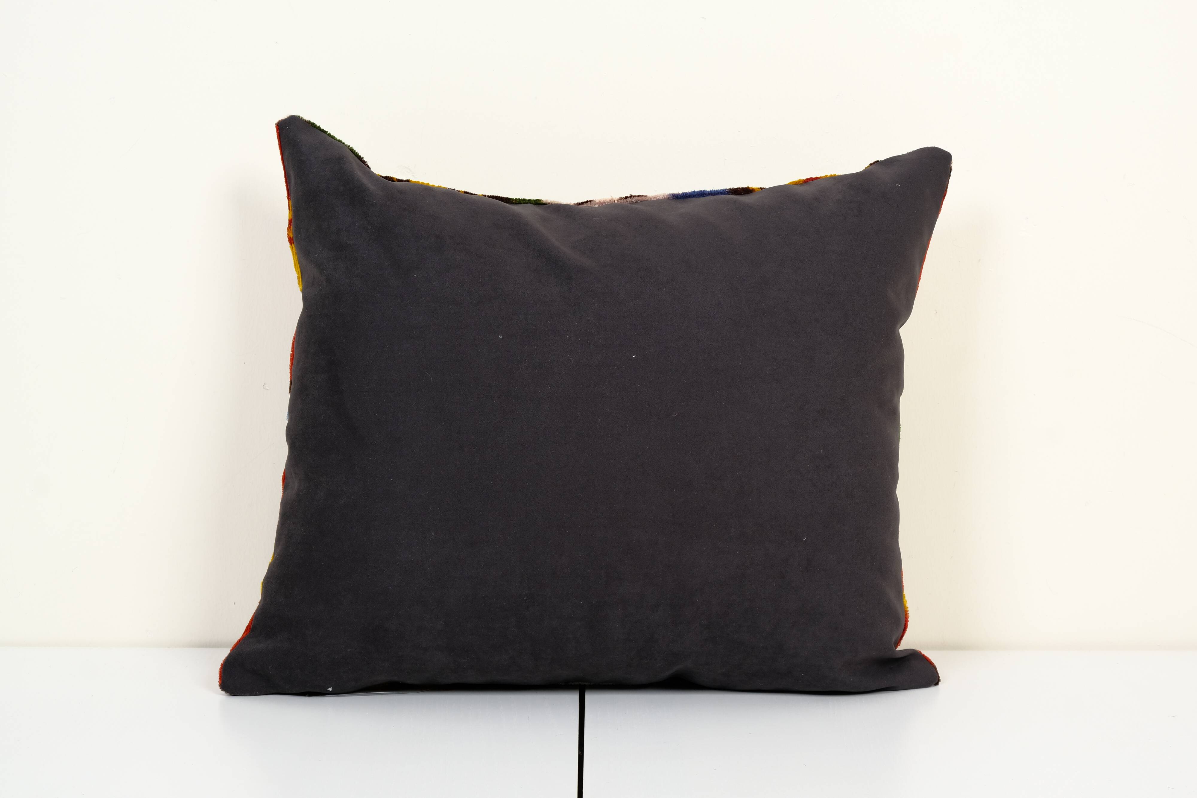 Ikat velvet pillow cover