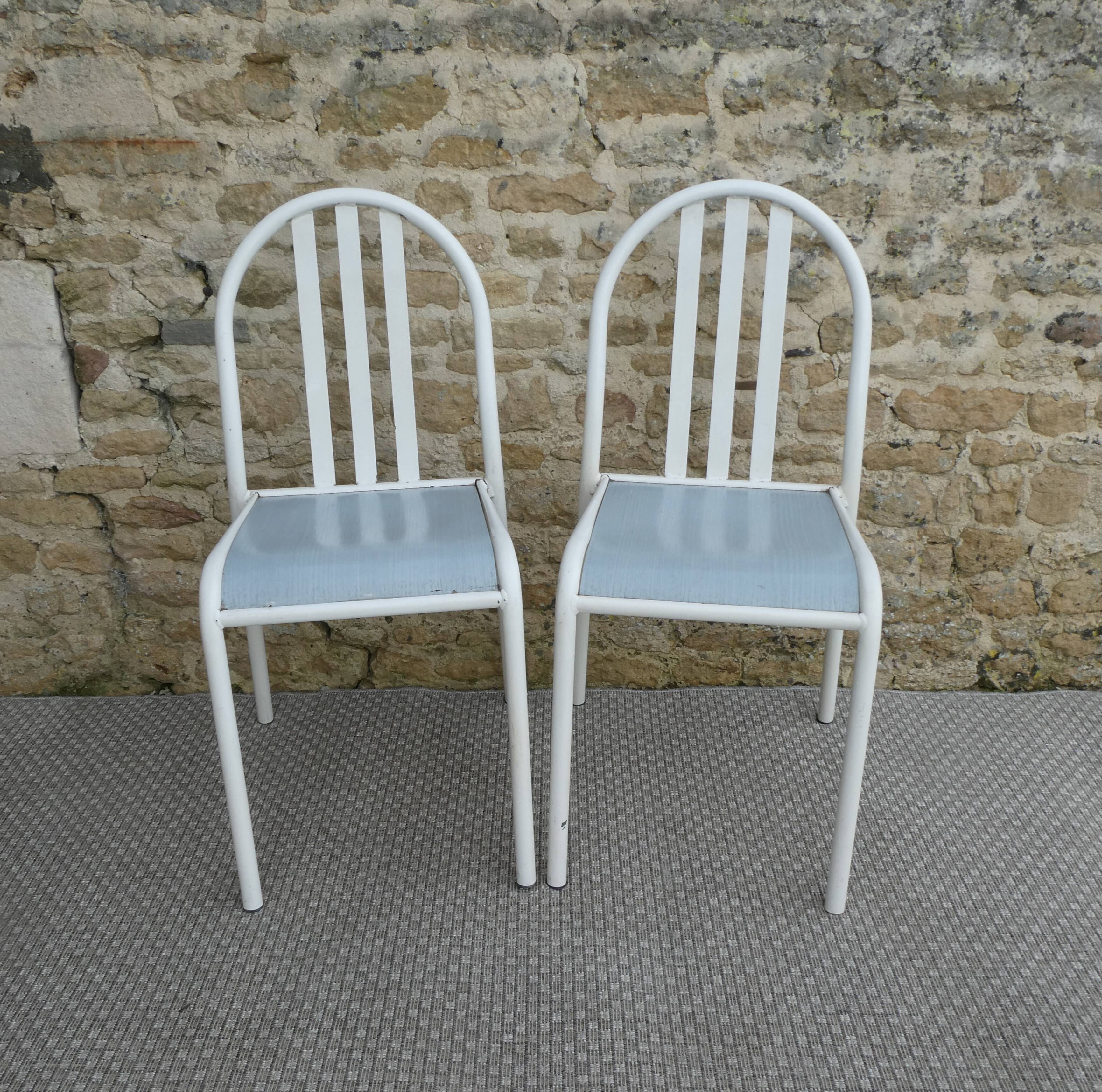 Set of 4 chairs by Robert Mallet-Stevens, 1960s.