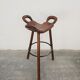 Brutalist bar stool "Marbella" in solid oak