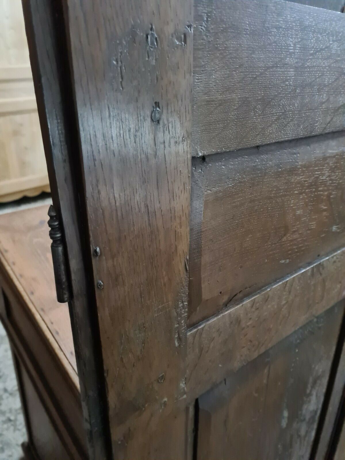 Pair of oak closet doors