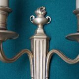 Pair of bronze wall sconces