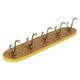 Vintage Rockabilly Coat Rack Fifties Design Wood Veneer Gold