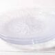 Set of 3 Vintage Kosta Boda Glass Dessert Plates / Scandinavian Leaf Design