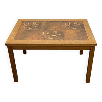 Danish teak and tiled coffee table from the 70s