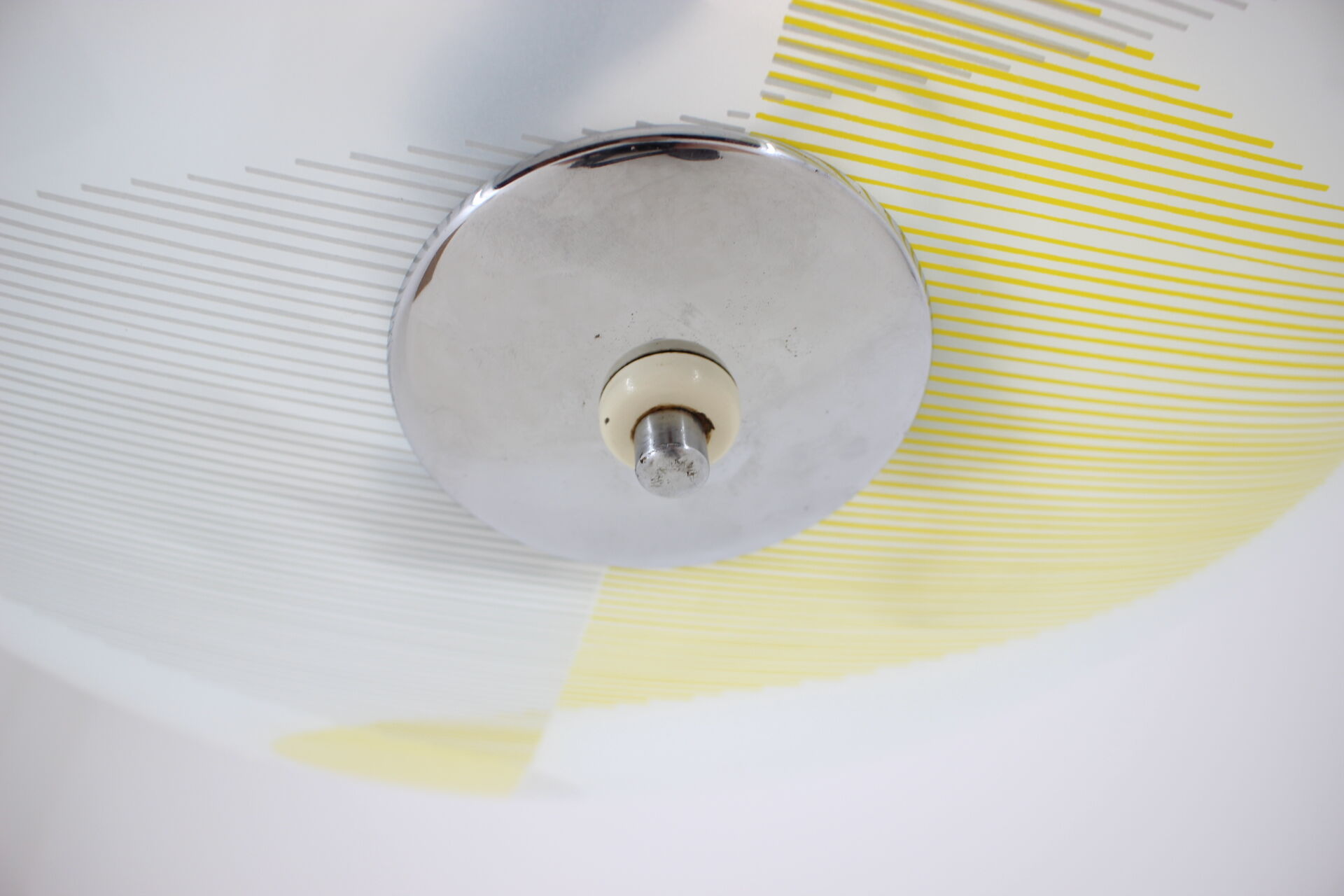 Retro glass pendant in style of Brusel, 1960's.