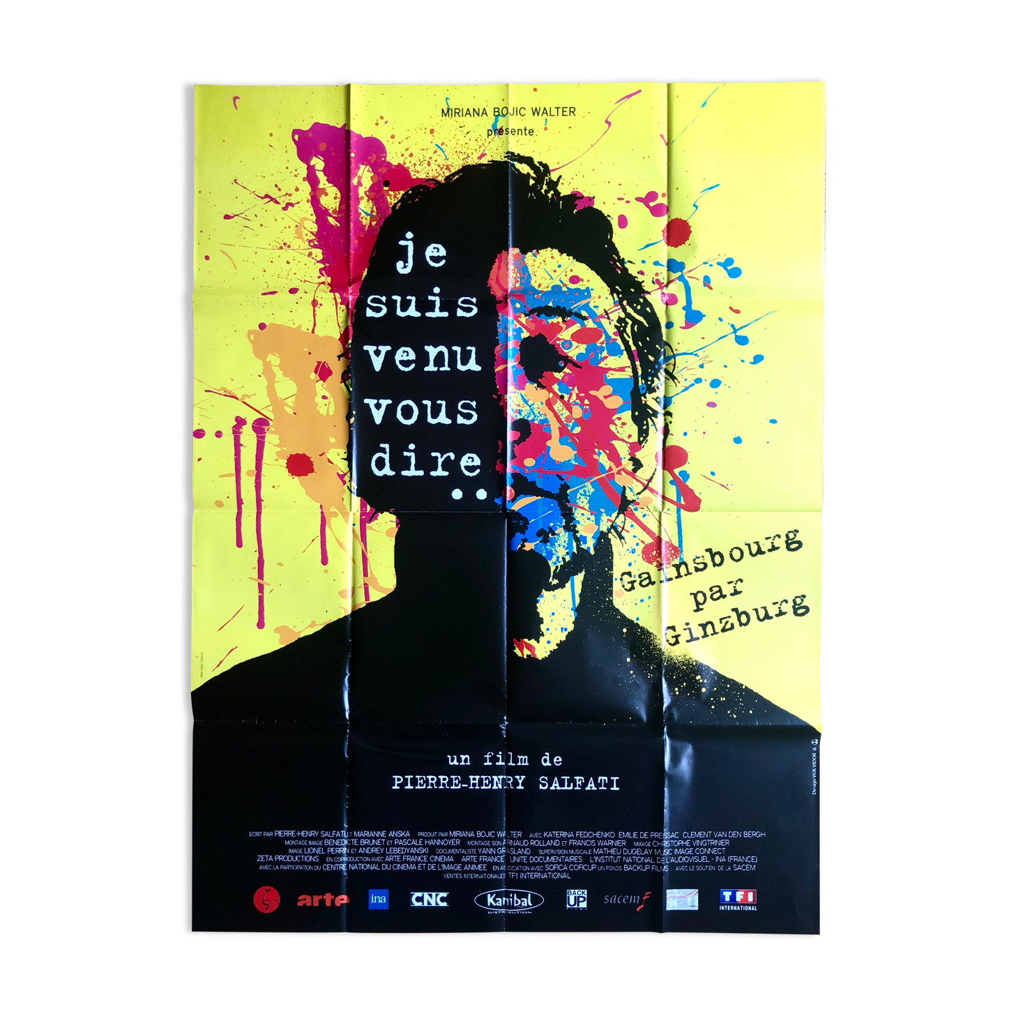 Original movie poster "I came to tell you..." Gainsbourg by Ginzburg