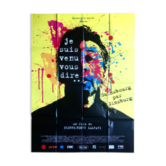 Original movie poster "I came to tell you..." Gainsbourg by Ginzburg