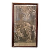 Jacob Frey, biblical scene, engraving, 18th century