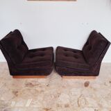 Paire de chauffeuses Roche Bobois