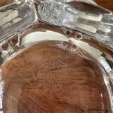 Elegant crystal trinket dish from the 60s