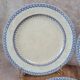 Set of 3 large antique plates, W. Adams & Sons, Etruscan Border design, Victorian Era.