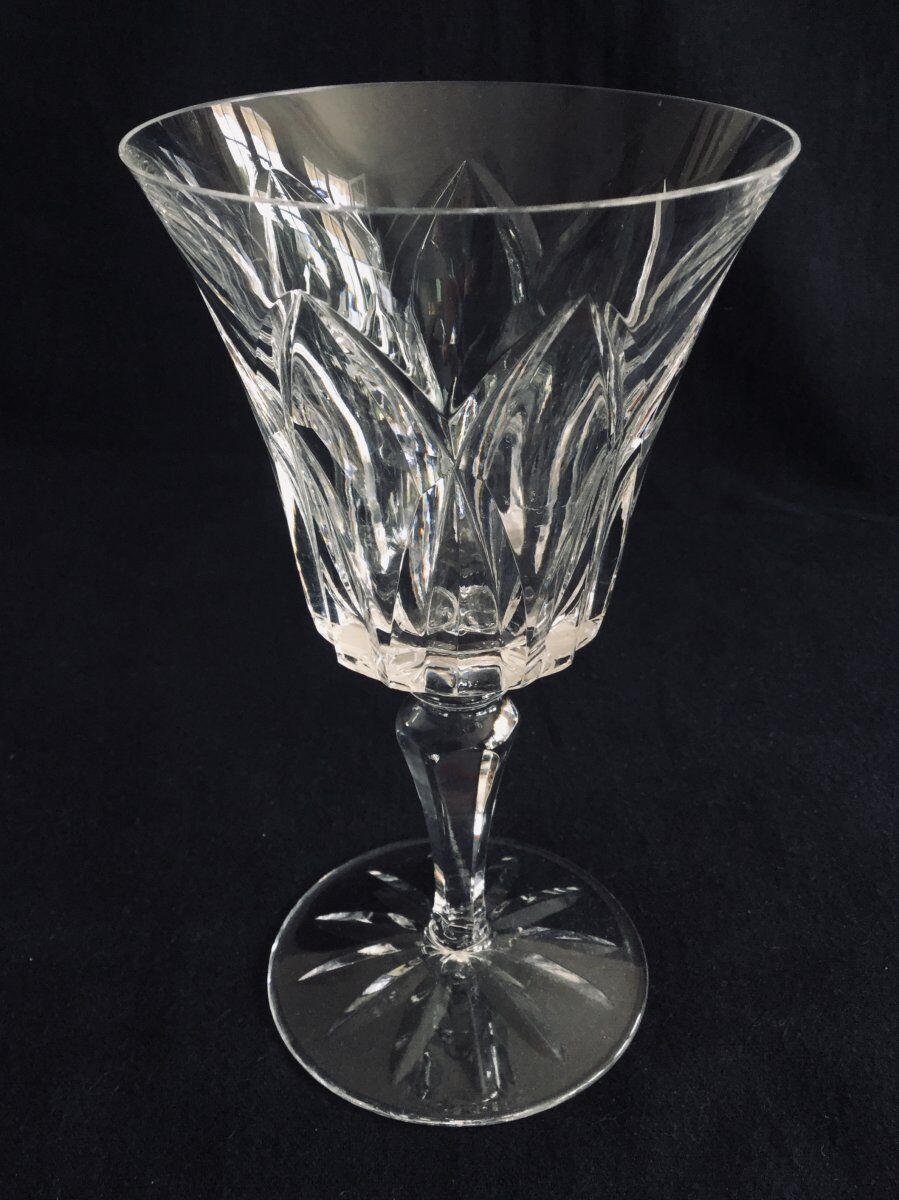 Set of 5 crystal water glasses of Saint Louis Camargue model