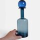 Scandinavia Modern Otto Bauer for Holmegaard Blue Glass Bottle Decanter