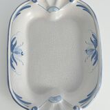 Art Deco French Blue Floral Decor Plate by Allan Eberling, Bo Fajans