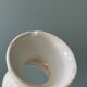 Lot de 16 coquetiers diabolo en porcelaine blanche