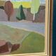 Original Swedish Oil on Panel – “Trees and Fields” by Carl‑Einar Andersson (1925–1975) – 1959 – Vintage & Framed – 53 × 44.5cm (20.9"×17.5")