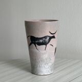 Hand-painted ceramic vase