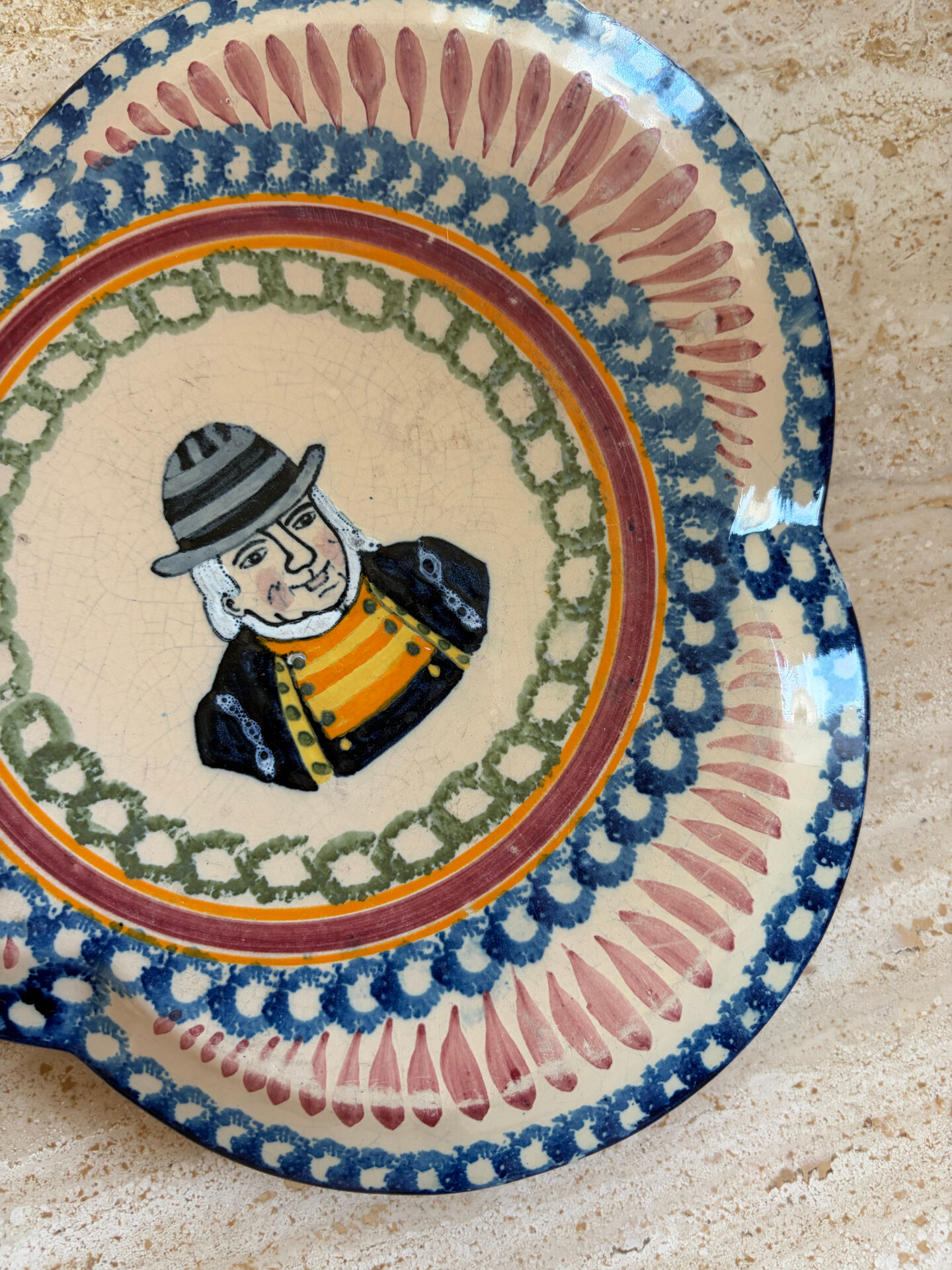 Henriot Quimper ceramic table mat