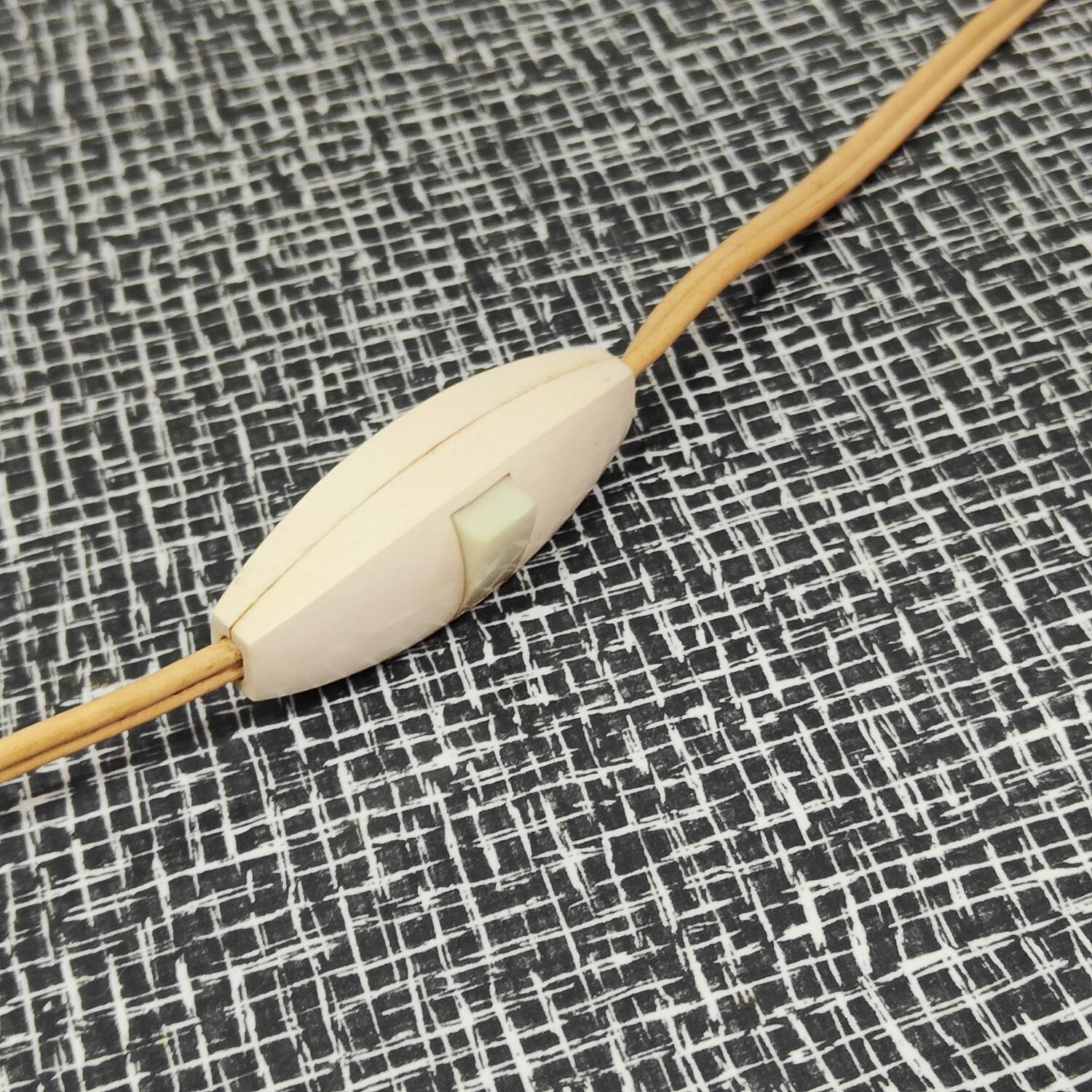 White earthenware pineapple lamp