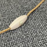 White earthenware pineapple lamp