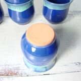 Set of 6 ceramic coffee cups
