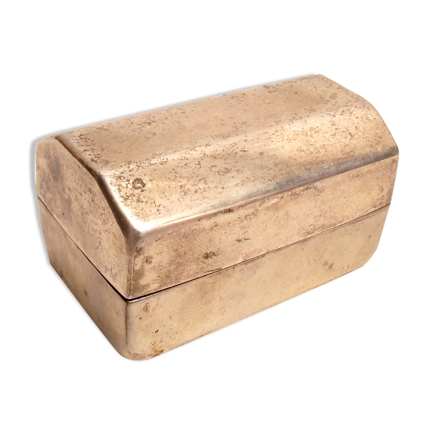 Tabatière en métal argenté
