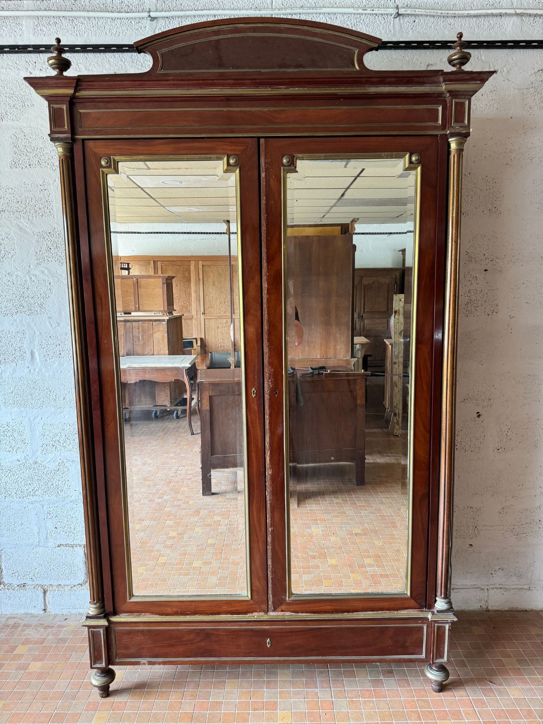 Louis XVI mahogany wardrobe
