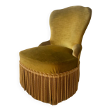 Toad armchair in gold velvet