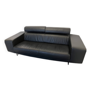 3-seater leather sofa Steiner