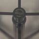 Vintage 1970s side table trolley in black metal and glass by allegri parma