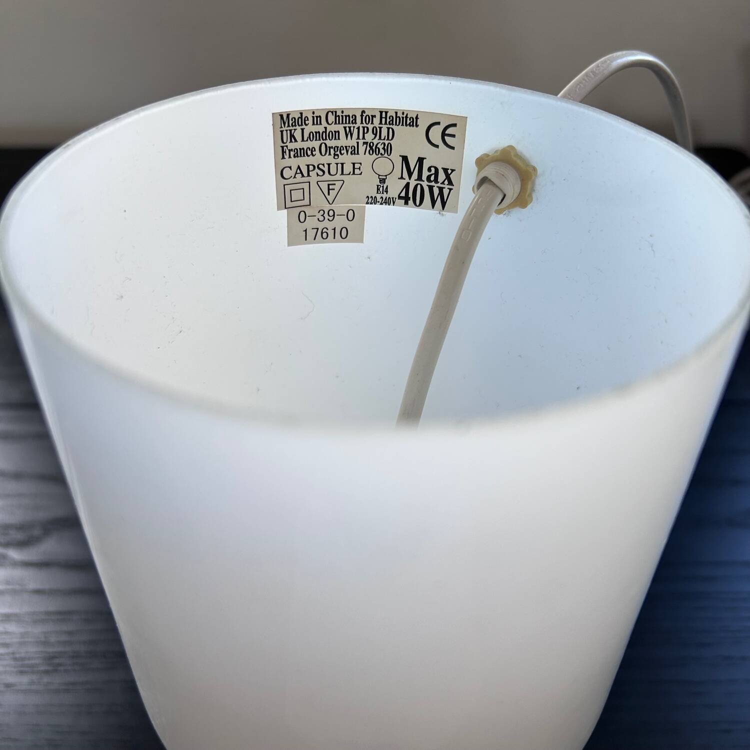 Habitat 80´s design lamp