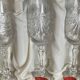 Champagne flutes, cut crystal from Lorraine, with original box.