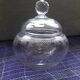 Napoleon III style glass sugar bowl