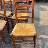 6 chaises  de ferme