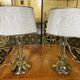 Pair of brass lamps 1960