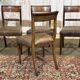 Série de 4 chaises + 2 fauteuils anglais en acajou fin XIXème