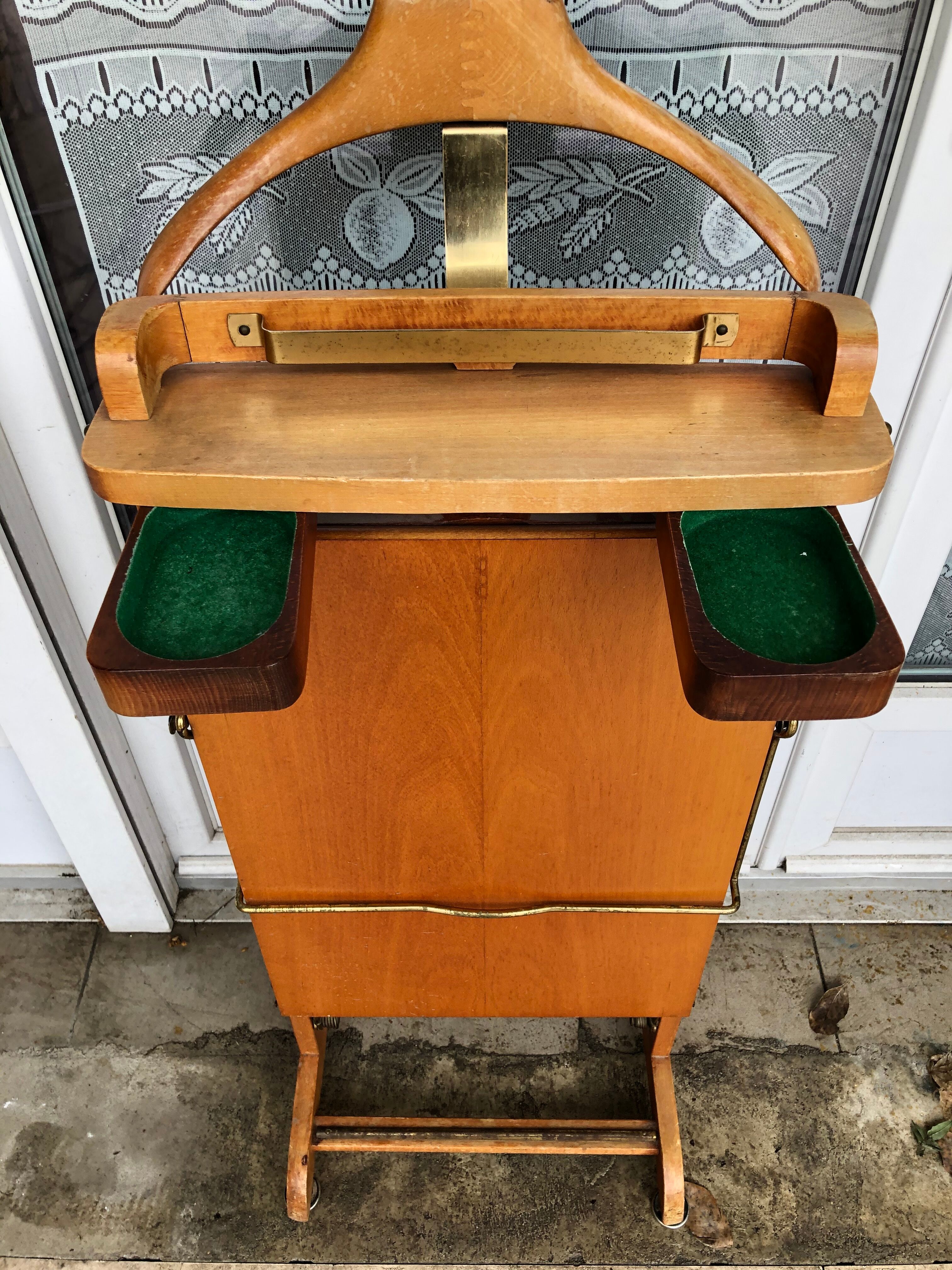 Old wooden night valet