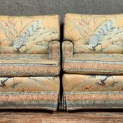 pair of Napoleon III period armchairs of Asian inspiration around 1850-1880